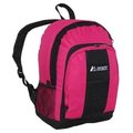 Everest Everest BP2072-HPK-BK Backpack with Front & Side Pockets - Hot Pink-Black BP2072-HPK/BK